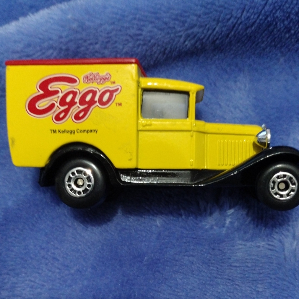 Eggo Yellow Toy Truck, Matchbox Car Collector New